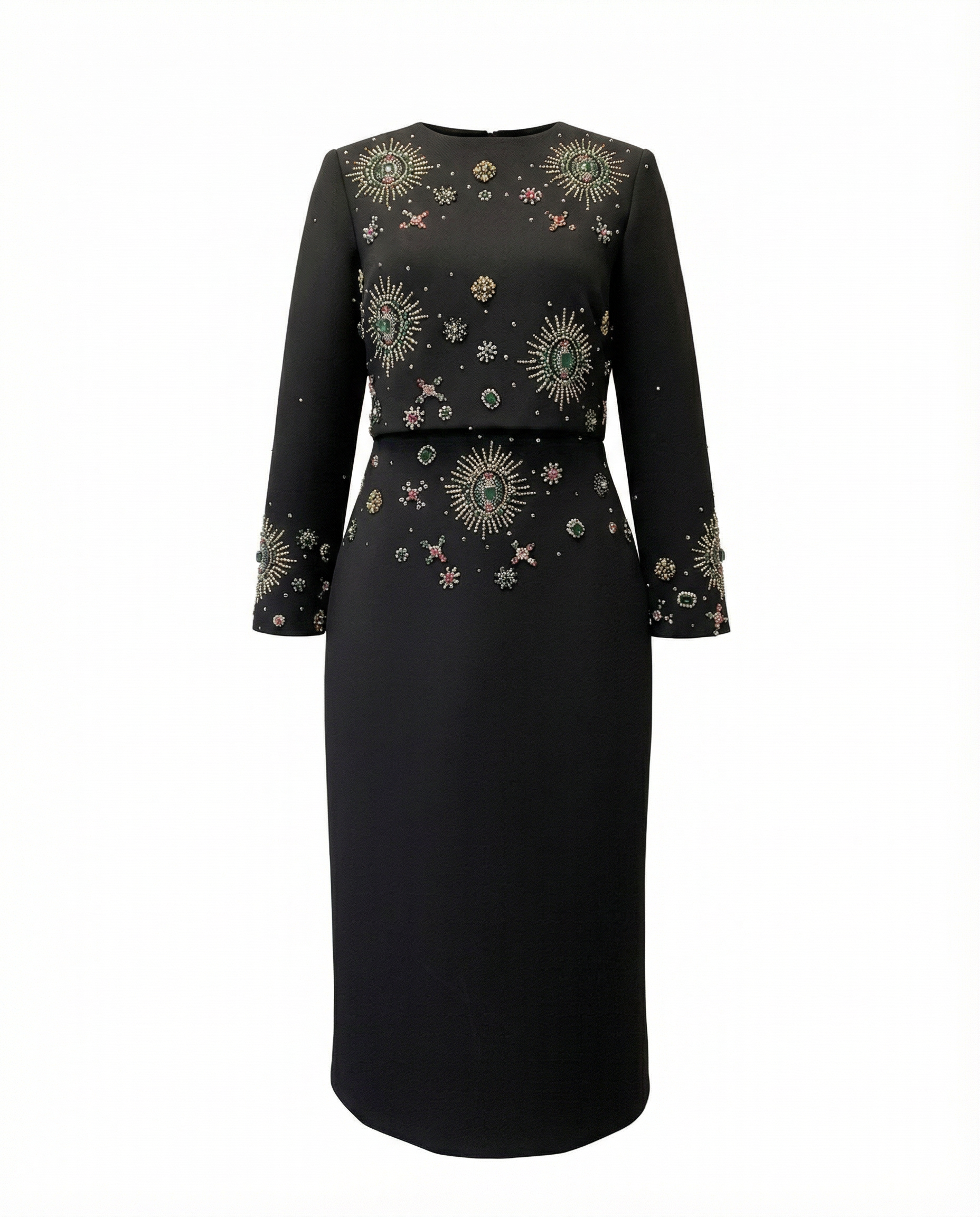 Moonlit Co-ord Set — front view neoprene top and skirt — House of NSJ