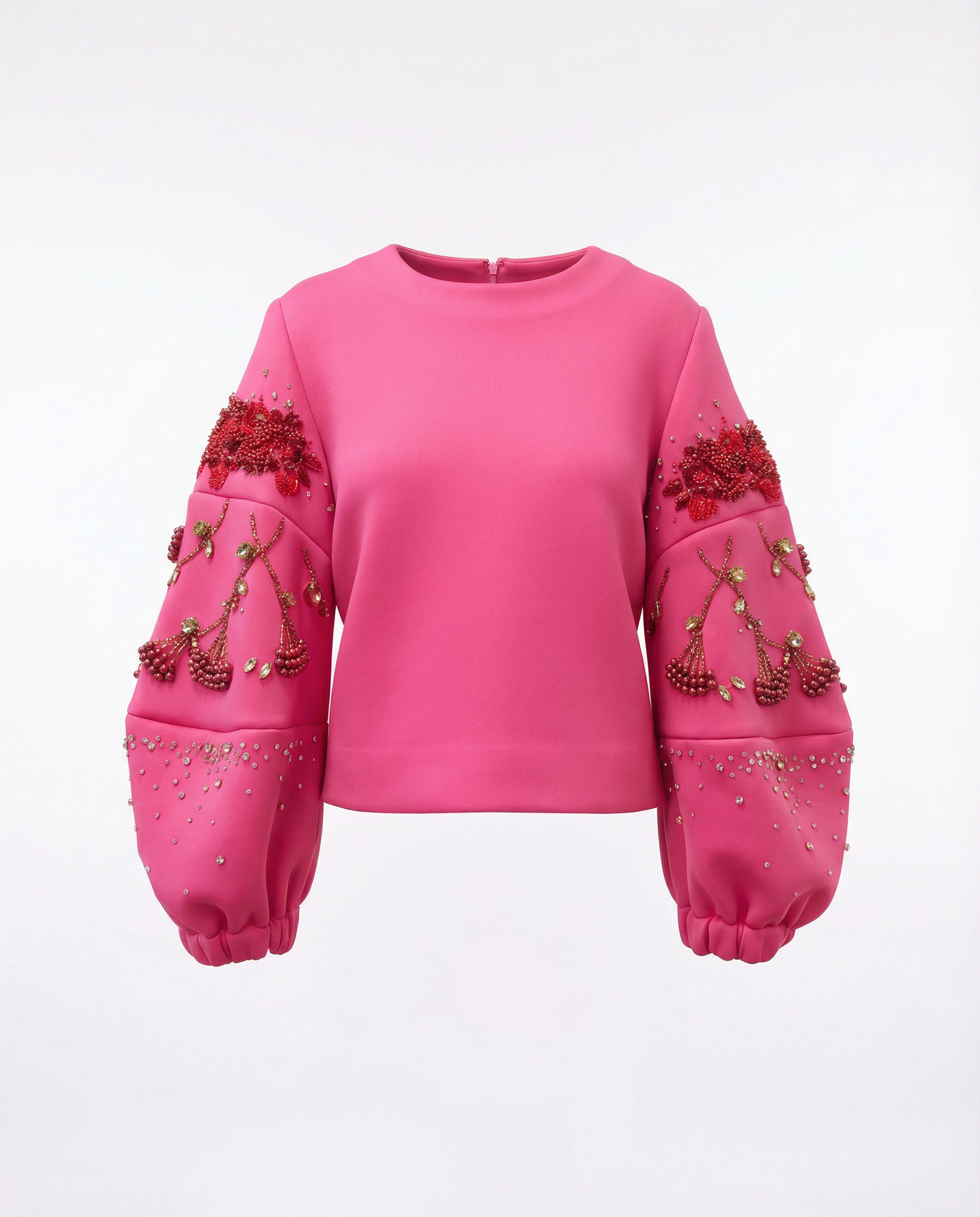 Dainty Bloom Top in pink — back view — House of NSJ