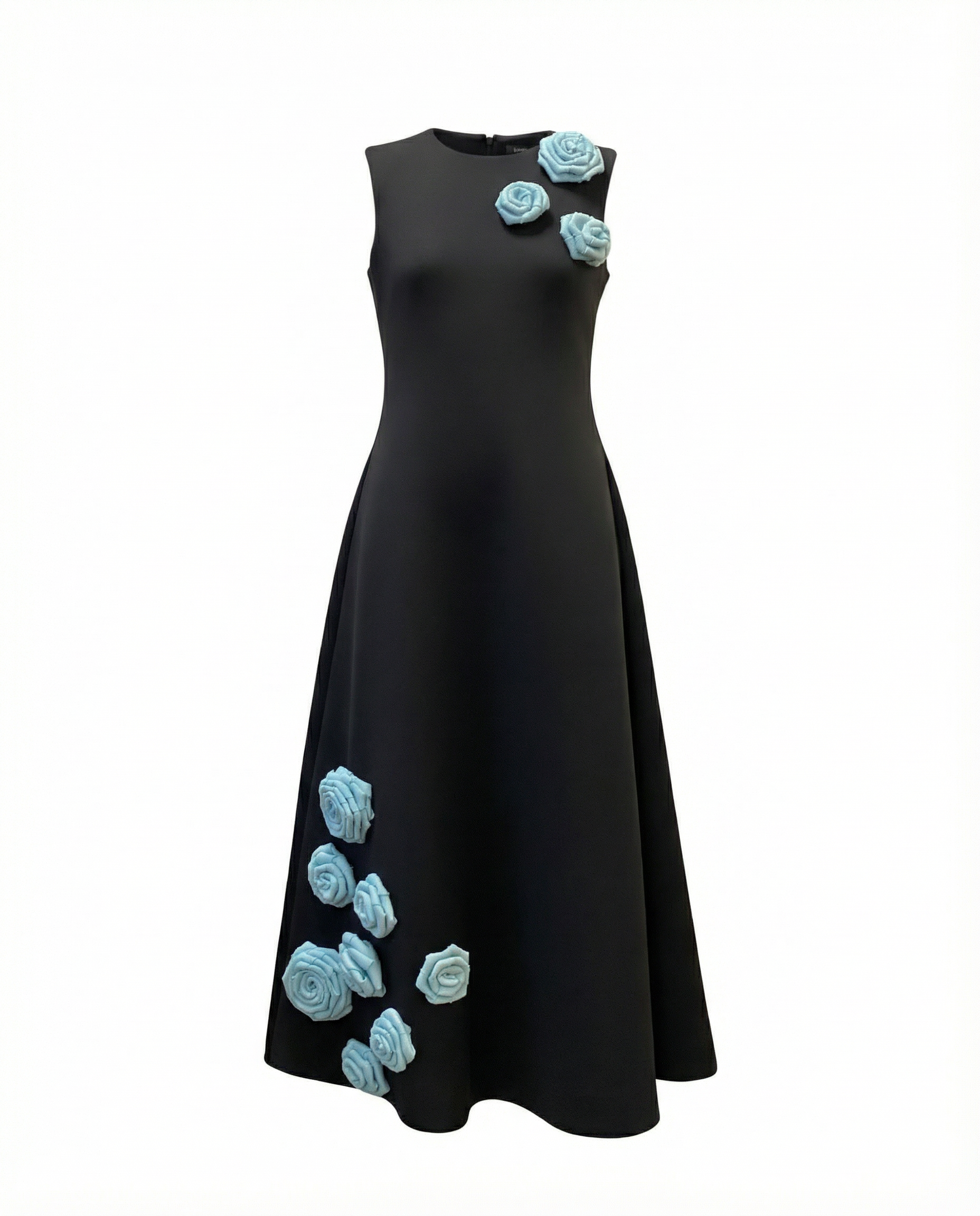 Dreamscape Dress — full look sleeveless midi — House of NSJ
