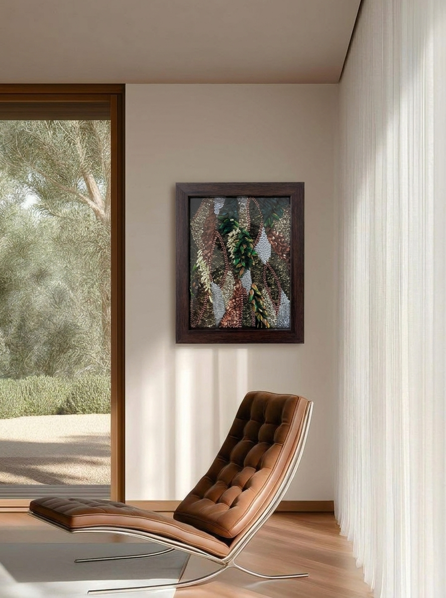 Verdant Weave Photo Frame