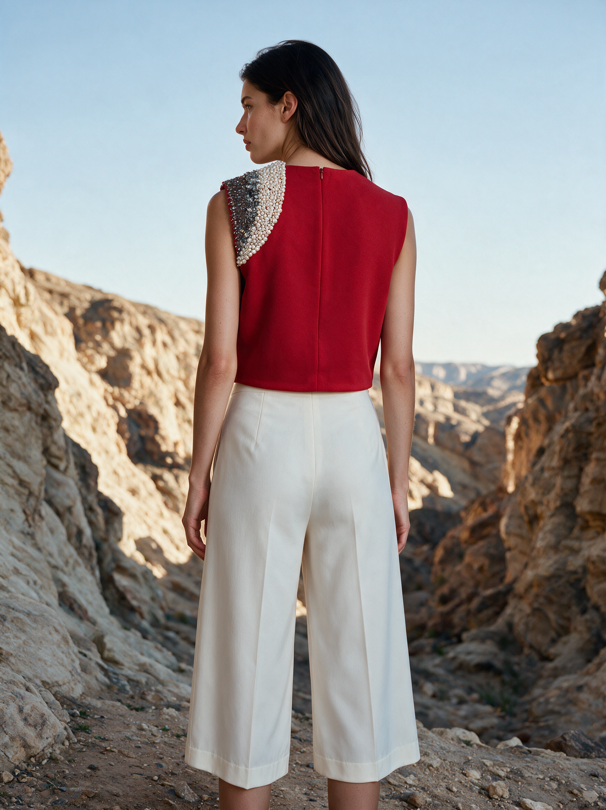 Aria Top Red back view — House of NSJ