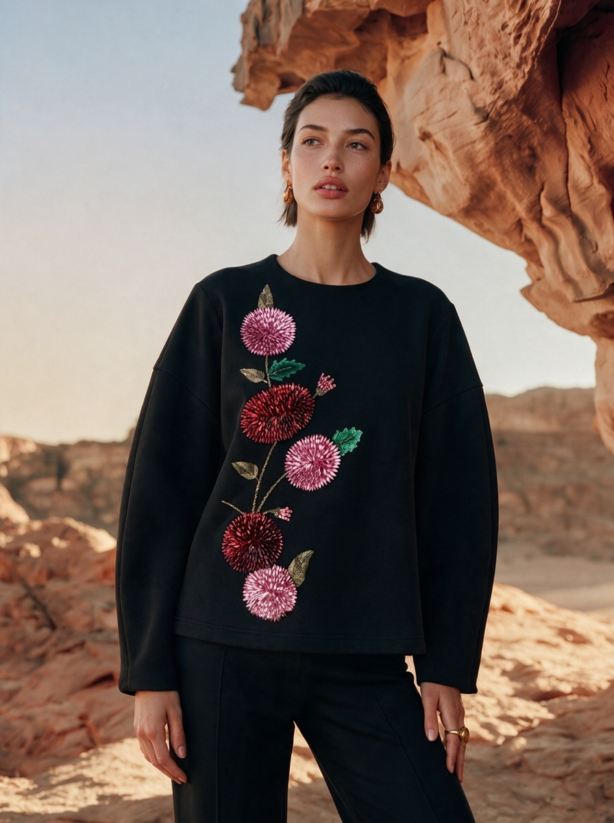 Eden Top black mood view — House of NSJ