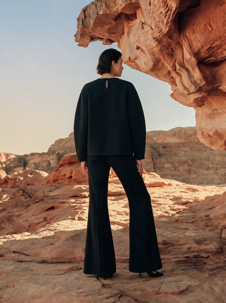 Eden Top black back view — House of NSJ