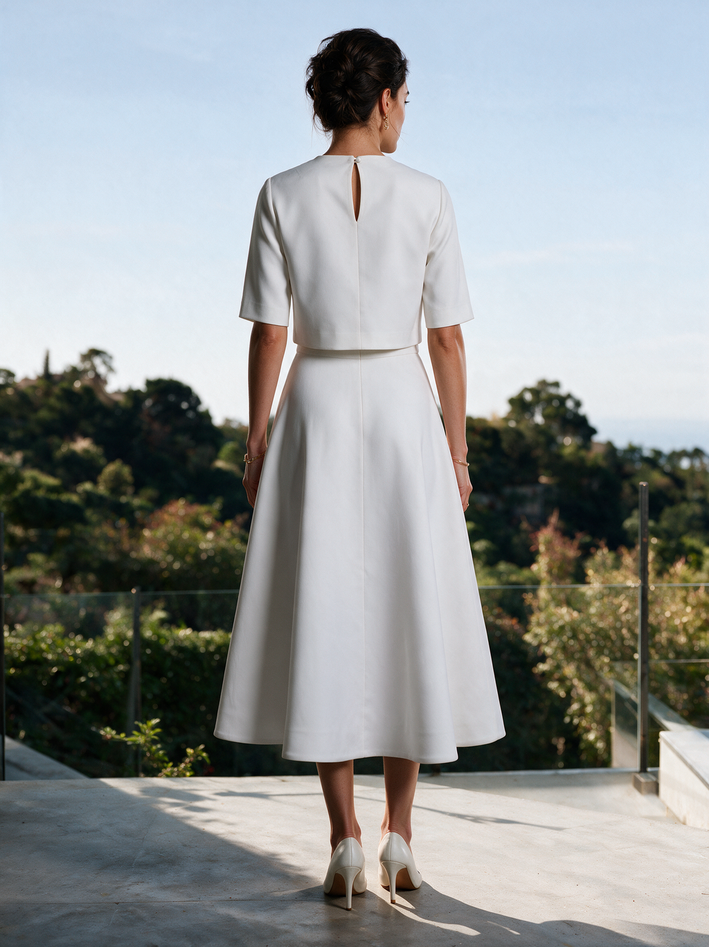 House of NSJ Iris Top and Skirt back view