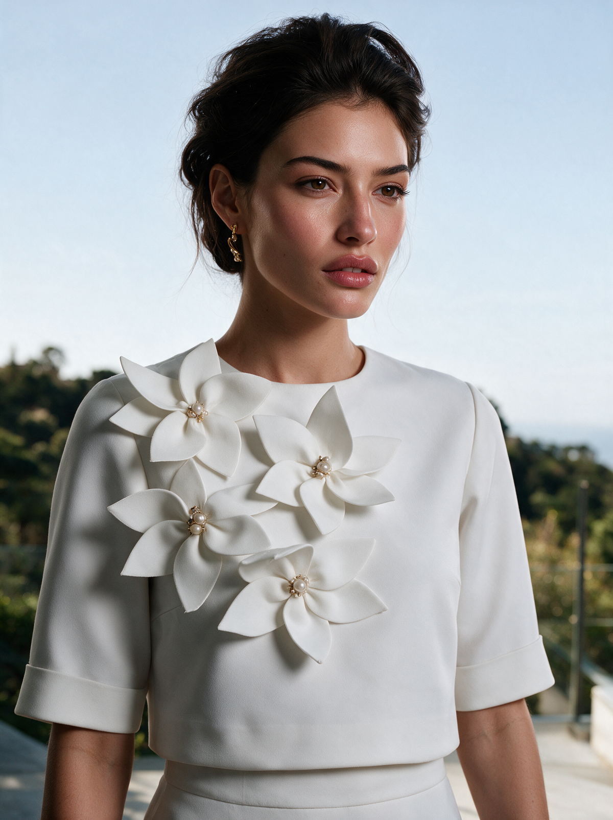 House of NSJ Iris Top and Skirt top detail
