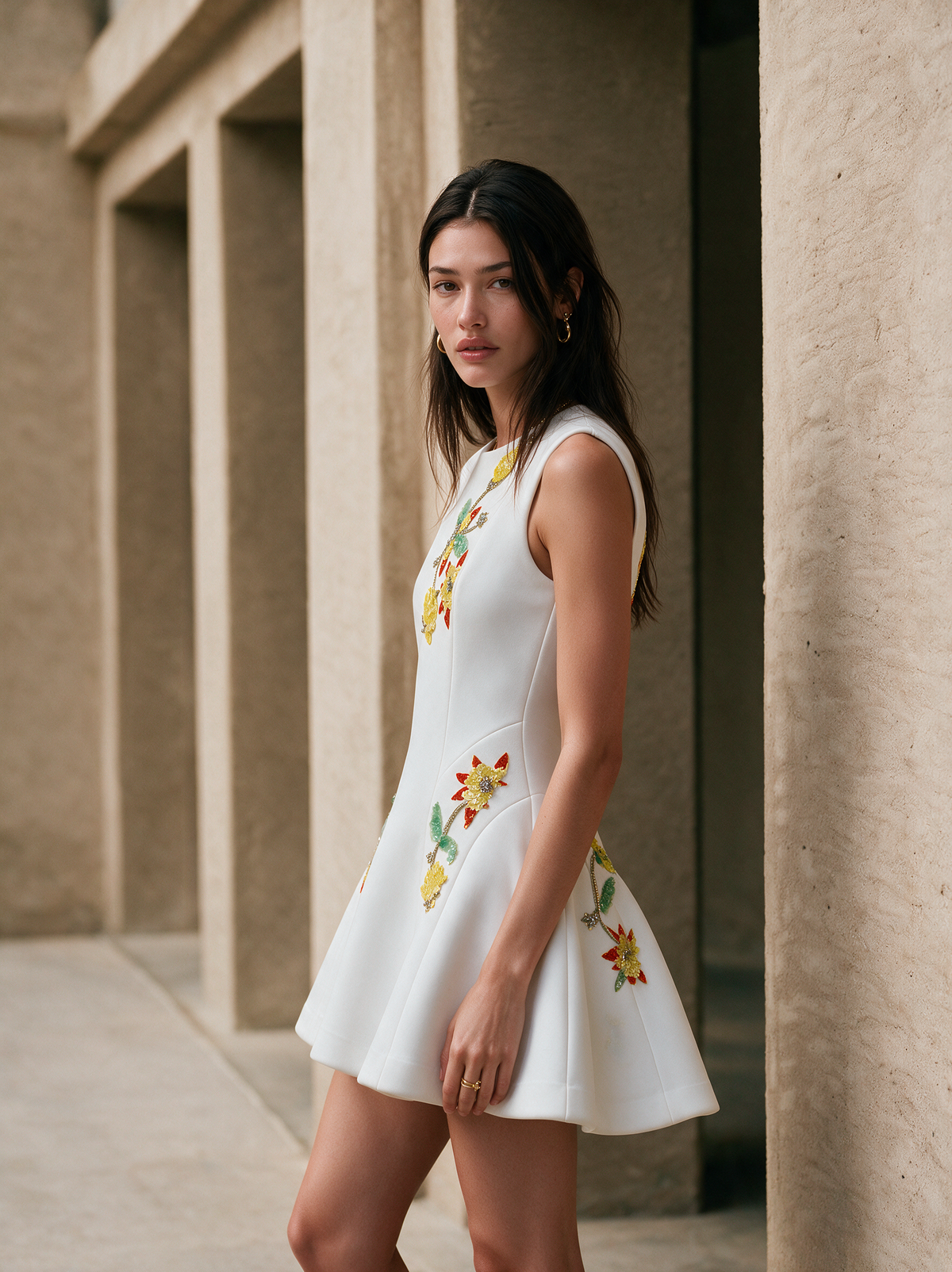 House of NSJ Lorena Dress styled view
