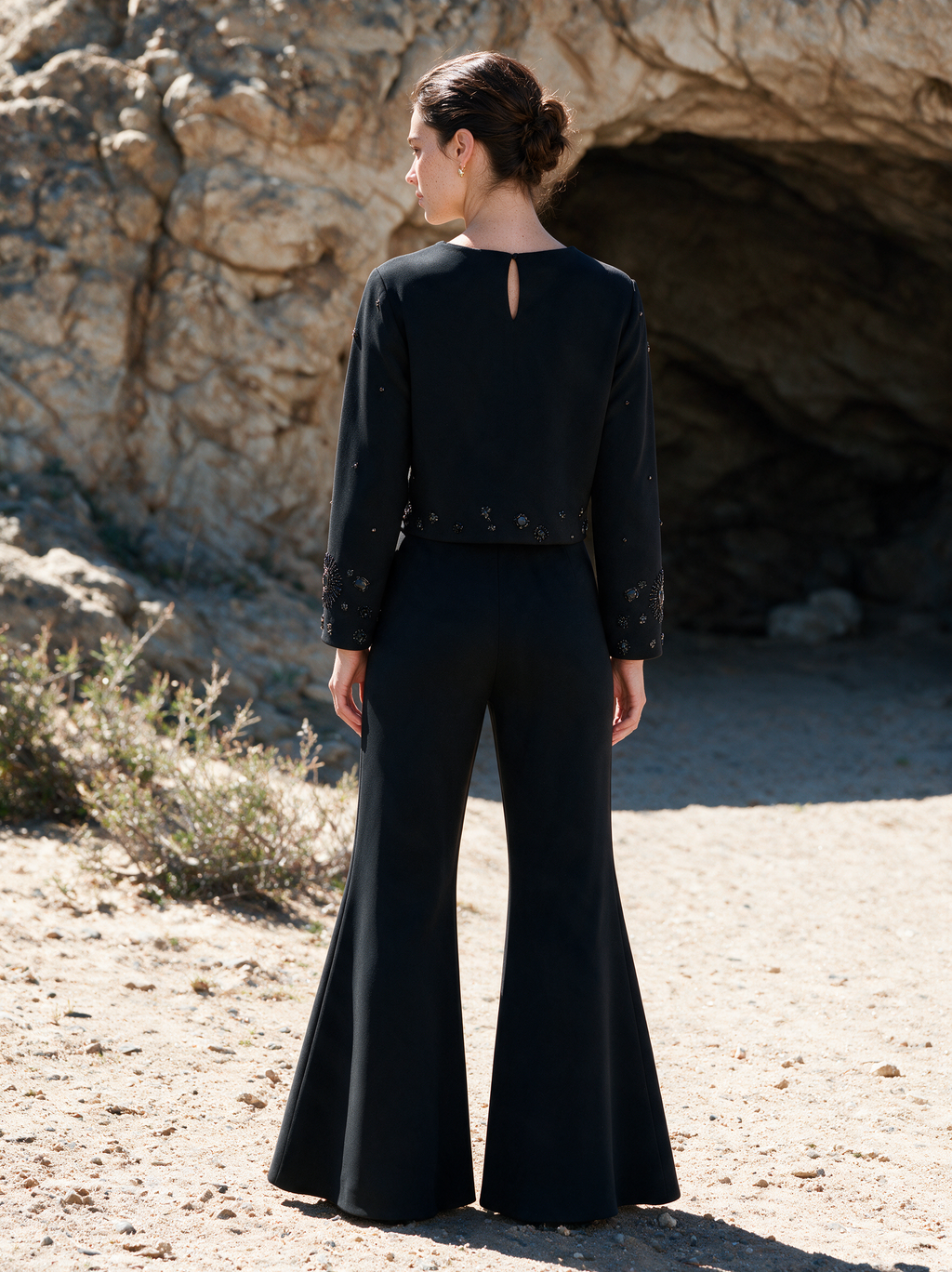 House of NSJ Moonlit co-ord black view 3