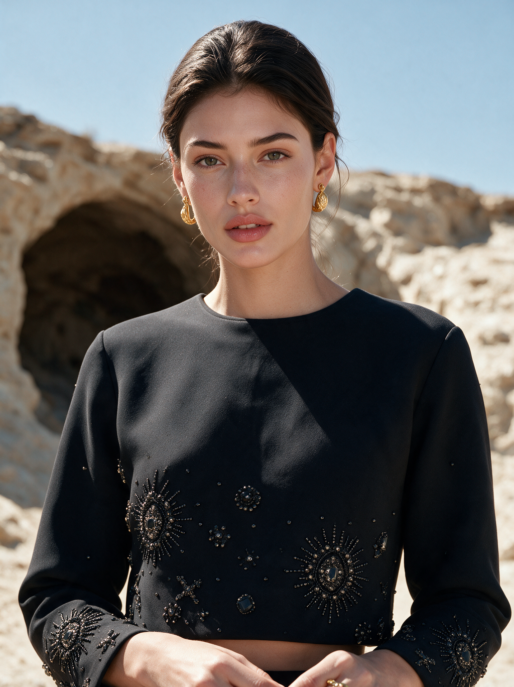 House of NSJ Moonlit co-ord black view 5