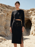 House of NSJ Moonlit co-ord black front view