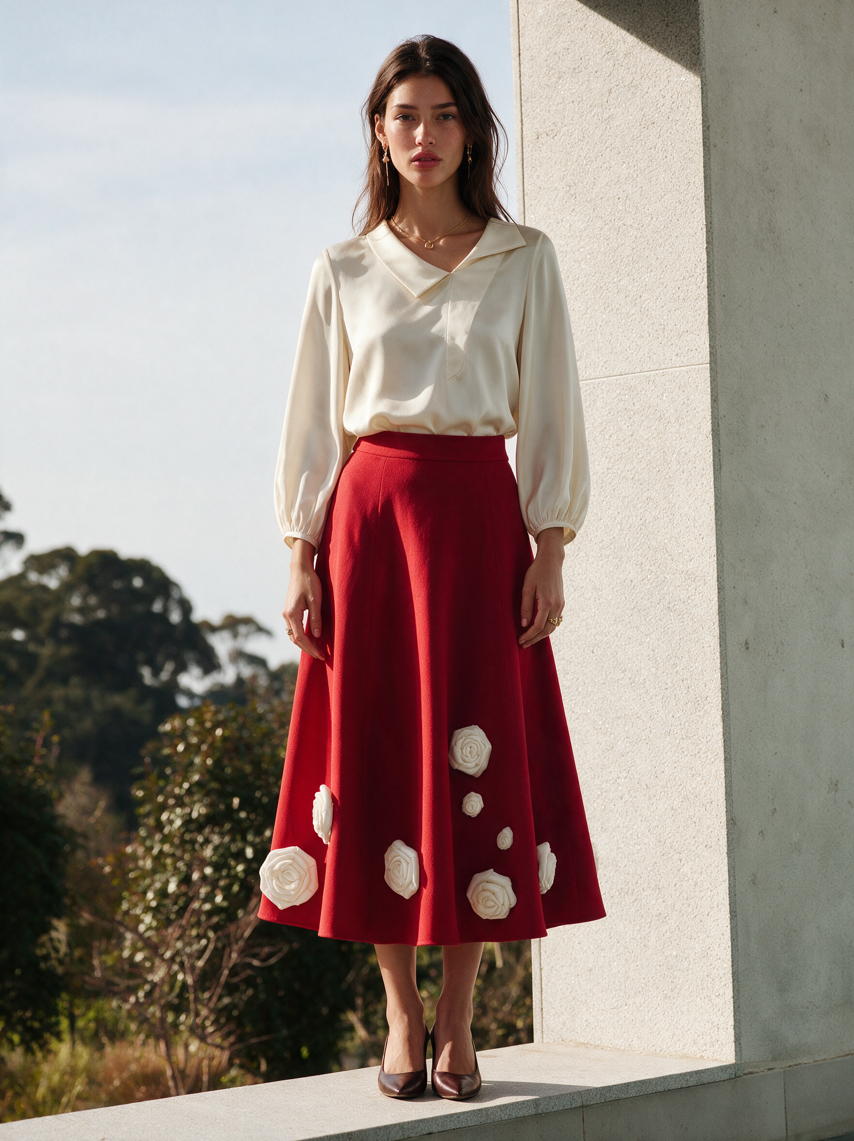Santa Top + Skirt red — House of NSJ
