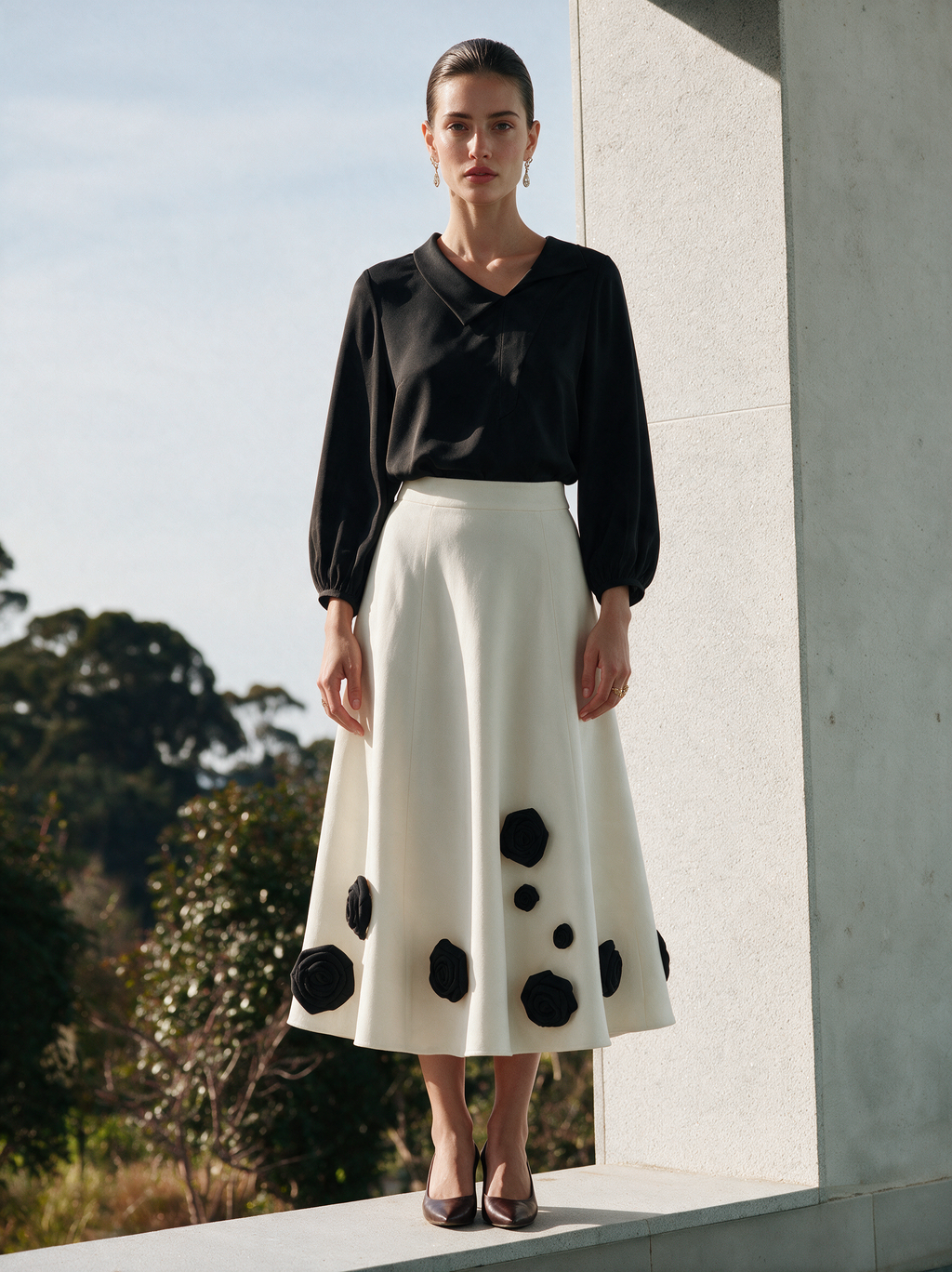 Santa Top + Skirt white — House of NSJ