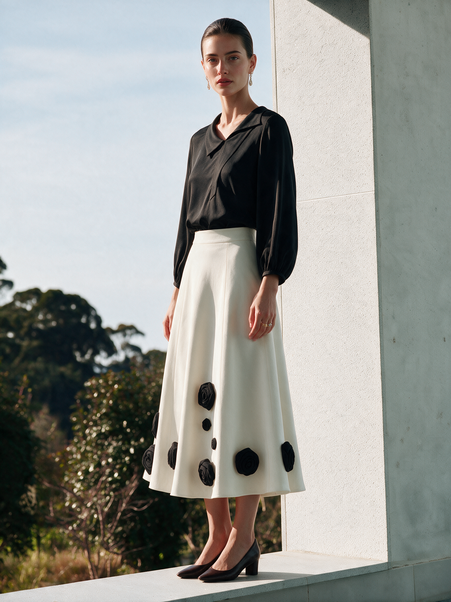 Santa Top + Skirt white — House of NSJ