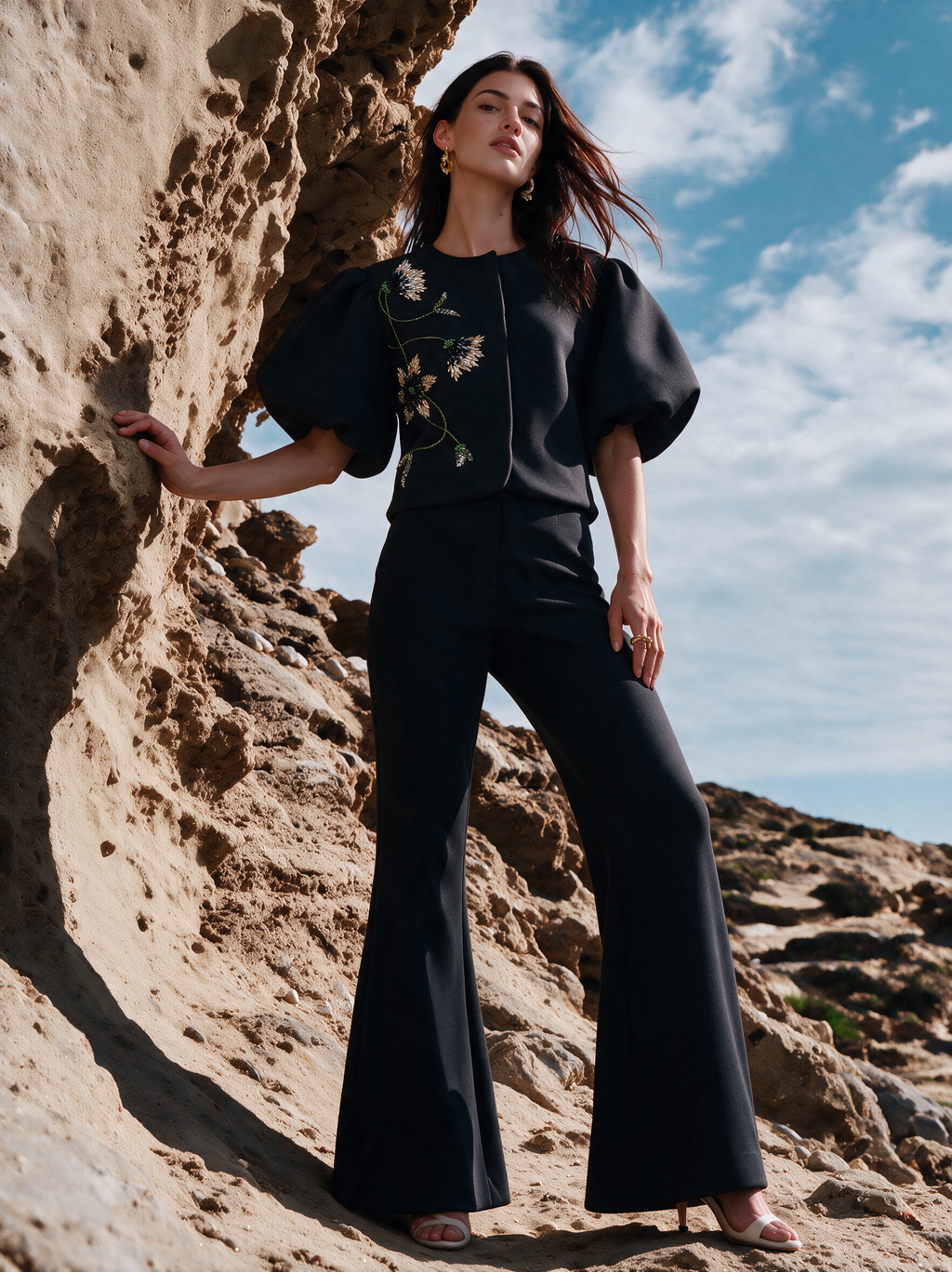House of NSJ Signature Top black front view