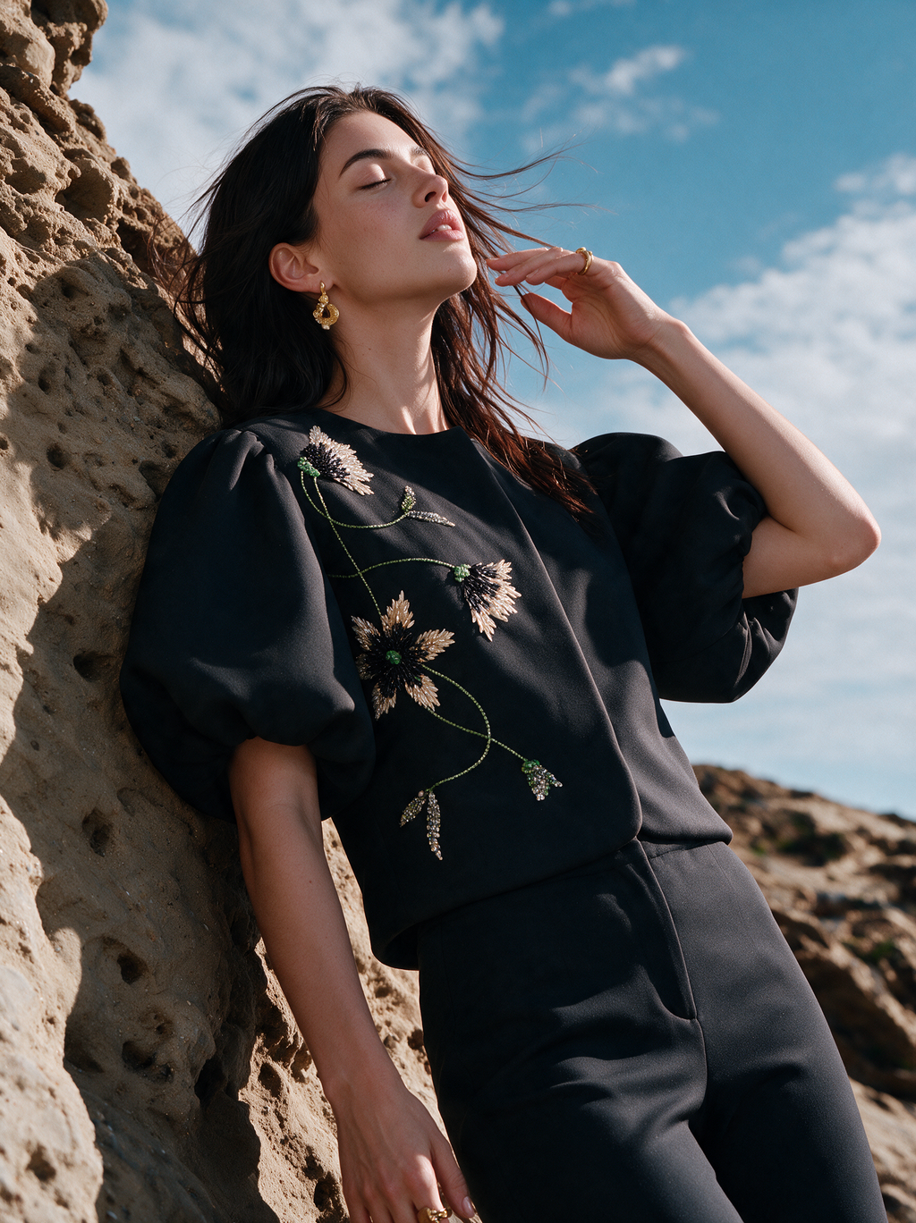 House of NSJ Signature Top black view