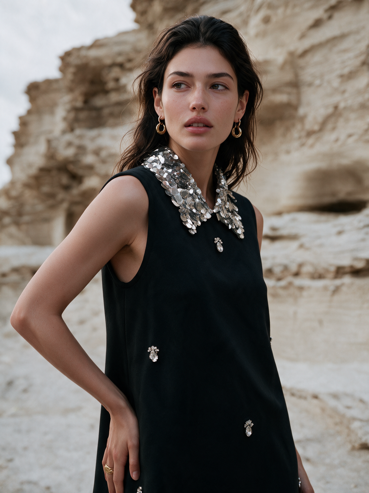 Siren Midi Dress black — House of NSJ