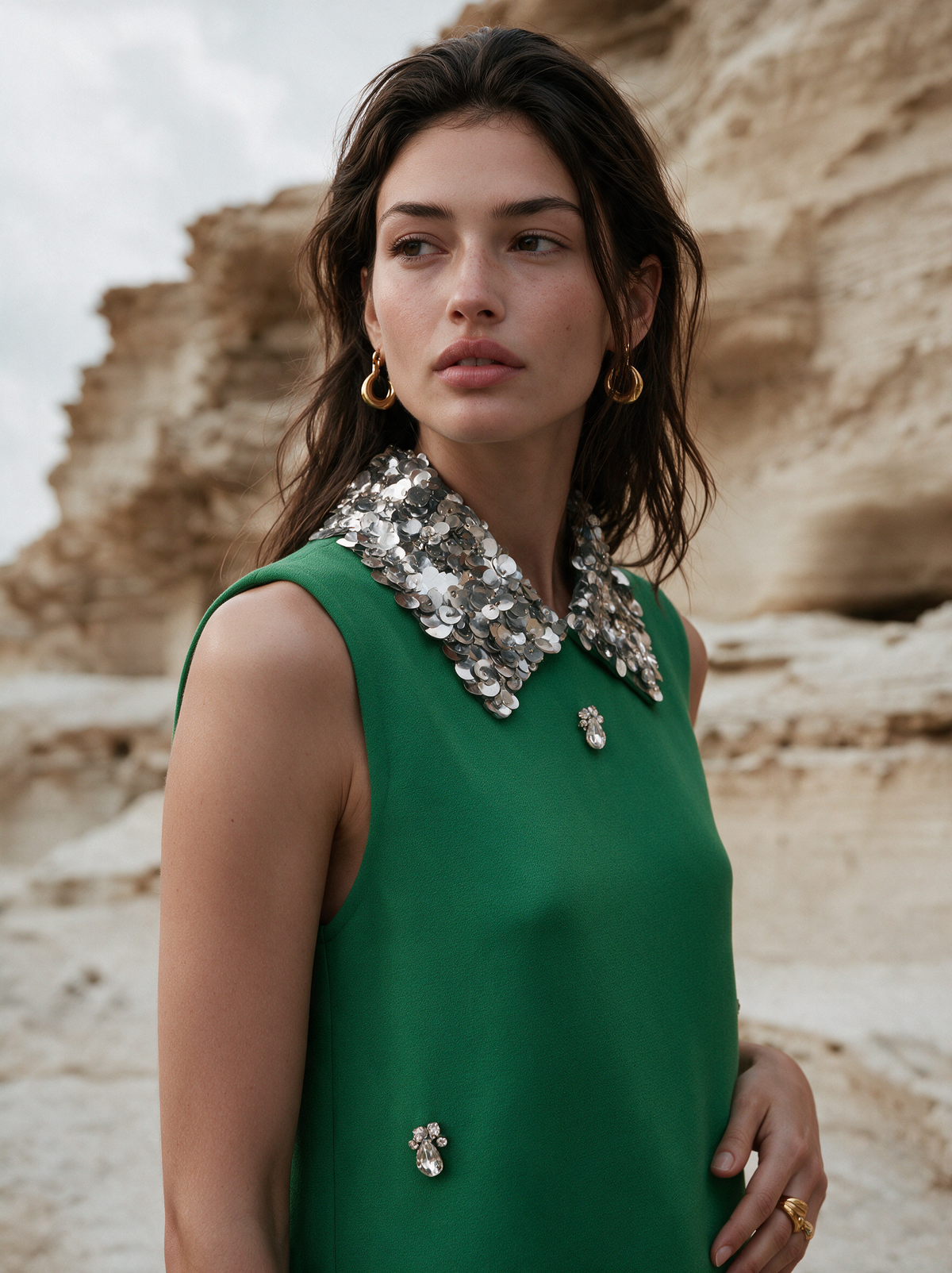 Siren Midi Dress green — House of NSJ